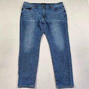 Lucky Brand Jeans Mens 40/32 Blue Denim 411 Athletic Taper Stretch
